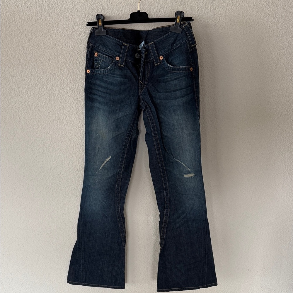 True Religion Dark Blue Boot Cut Jeans